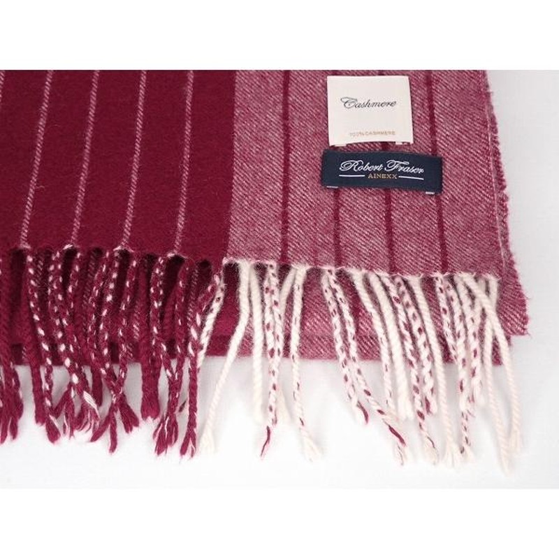 AINEXX ONLINE 【Robert Fraser】 3種類のカシミヤマフラーシリーズ 