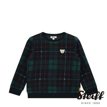STEIFF熊頭童裝 格紋 長袖T恤衫 2-8歲