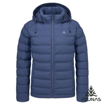 【ATUNAS 歐都納】女款HEAT CORE蓄熱羽絨外套A1GA2529W靛藍/防潑水/防風/保暖佳/帽可拆/樂遊戶外