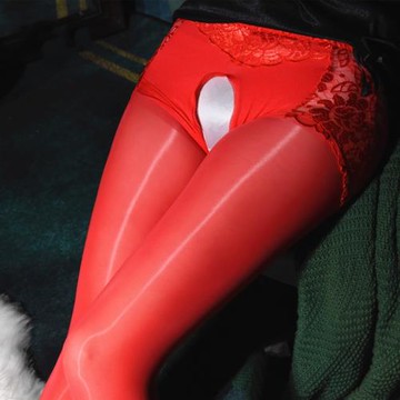 大碼200斤男士油亮偽娘絲襪內褲蕾絲一體變裝連褲襪女裝大佬用品