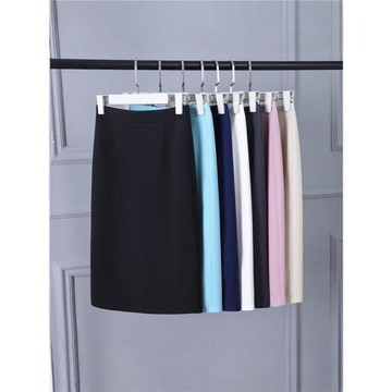 春季半身裙短裙女正裝裙黑色高腰包臀裙顯瘦職業裙中長款一步裙