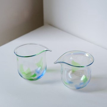 手工琉璃公杯 碧藍公道杯 茶海分茶器茶道具 150ml