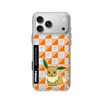 iPhone 17 Pro Max Clear Case（相機按鈕） 透明 - 寶可夢 Pokemon - 多彩系列-伊布格紋