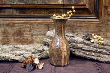 柴燒 | 細脖花器