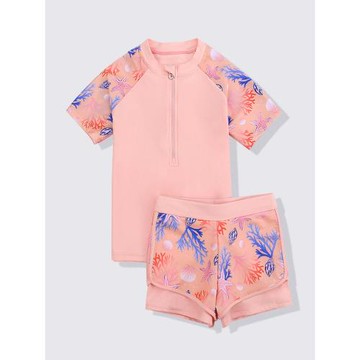 兒童泳衣女孩2024新款夏季寶寶分體女童游泳衣中大童專業訓練泳裝