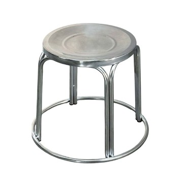 LOGIS   1入不鏽鋼堆疊凳 圓凳【TET-S】