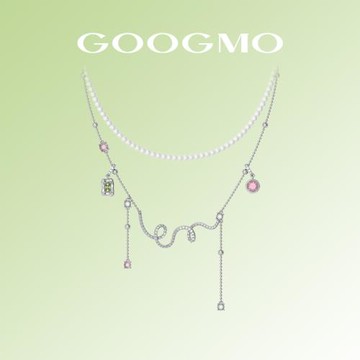 【卓沅同款】GOOGMO微光系列珍珠項鏈小眾設計時尚多巴胺鎖骨鏈