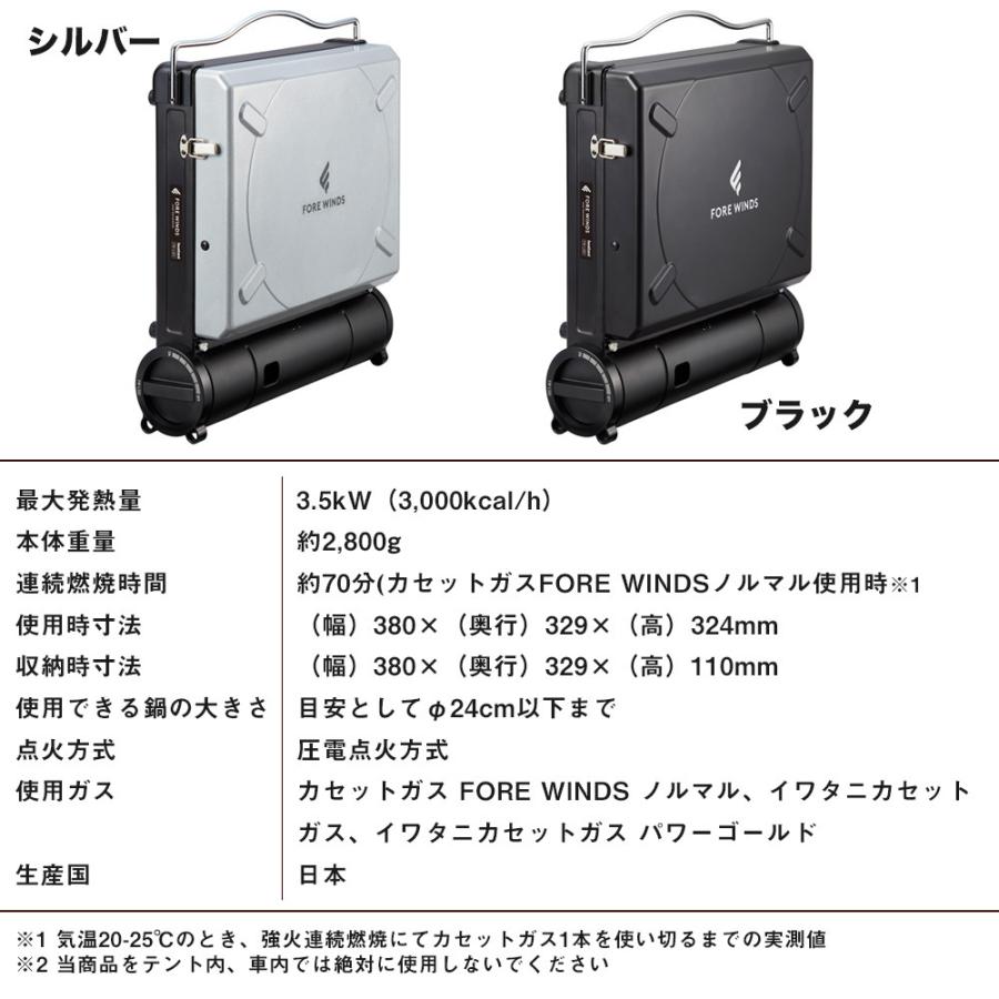 FORE WINDS フォアウィンズ ラックスキャンプストーブ LUXE CAMP STOVE IWATANI カセットコンロ