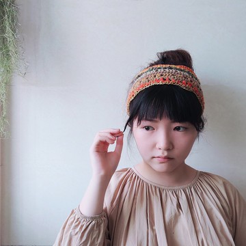 【兩用超寬版髮帶】超寬髮帶/小圍巾/手工不規則編織