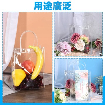 PVC手提袋 塑膠手提袋 透明手提袋 飲料提袋 透明手提包 海灘袋 手提袋 透明袋子 防水袋