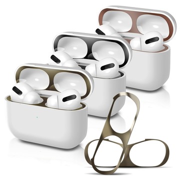 AirPods Pro 2 保護殼/套 For 3代AirPods 金屬色防塵保護貼(2組入)