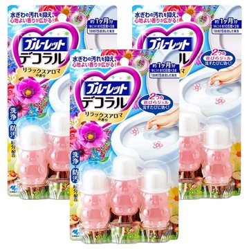 小林製藥 BLUELET 馬桶消臭花瓣香氛凝膠 花香 3入  22.5g  3組