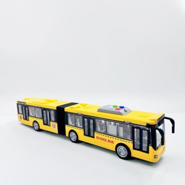 雙節巴士車開門文藝車玩兒童慣性聲光塑膠高鐵列車火車公交車玩具