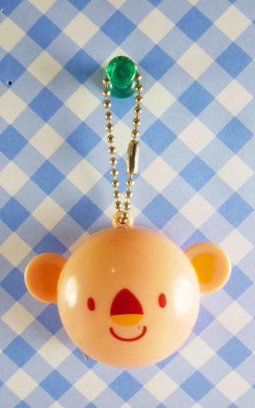 【震撼精品百貨】日本精品百貨-磁鐵鎖圈附皮尺-動物系列-粉熊(微笑)