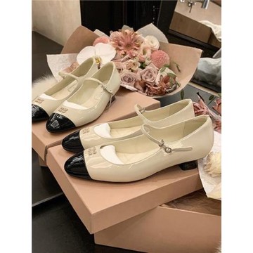 羊皮版！淺口小香風低跟瑪麗珍鞋女2025 新款晚晚風貓跟單鞋