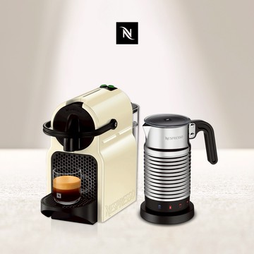 【Nespresso】膠囊咖啡機 Inissia 香草黃 全自動奶泡機組合 (贈咖啡組+膠囊折扣金)