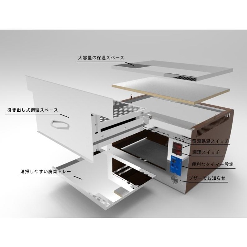 業務用 電気式遠赤外線焼き芋機 TJO-100 | LINEショッピング