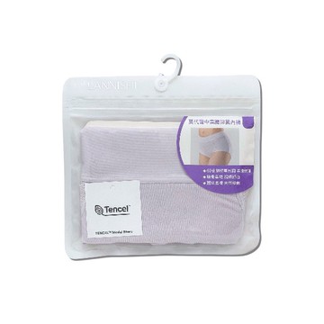 蘭妮詩莫代爾中高腰抑菌内褲6636-灰紫L