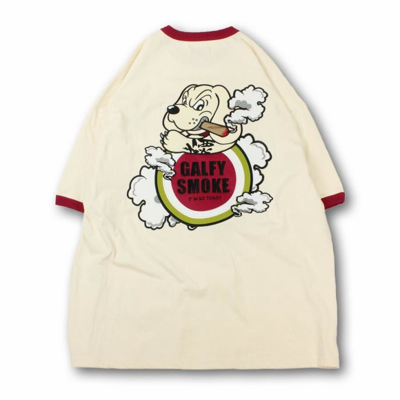 GALFY ガルスモリンガーTee Bigシルエット Tシャツ 犬 骨 142026
