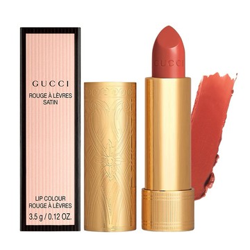 ⚡快速出貨｜💖給最愛的你【GUCCI 】傾色絲緞唇膏3.5g (金管)#208情傾阿根廷(國際航空版-效期2026/01)