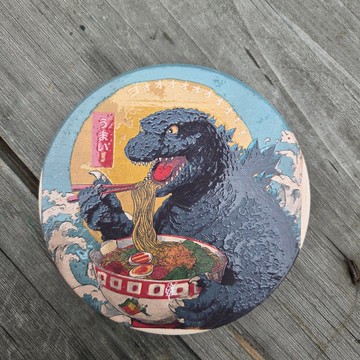 拉麵怪獸王 晶雕陶瓷吸水杯墊