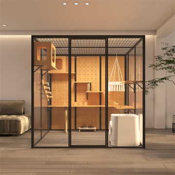 免運 現貨寵柜超大貓籠子家用貓別墅大空間大型玻璃貓屋豪華貓房定制貓柜子