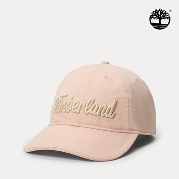 男款淺粉色帆布刺繡標誌棒球帽|A66BX662