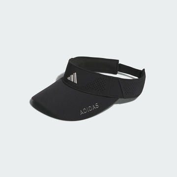 【Adidas Golf】立體LOGO中空帽(男)-白色 / 黑色