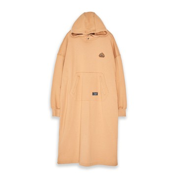 5th STREET｜女裝｜休閒連帽衛衣長洋裝｜橘色