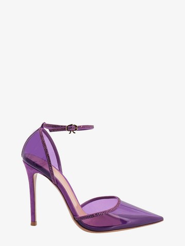 Pvc décolleté with rhinestone profiles - GIANVITO ROSSI - gender_Woman