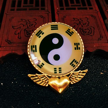 太極八卦胸針男士西裝高檔女氣質別針固定衣服胸花護身道家飾品