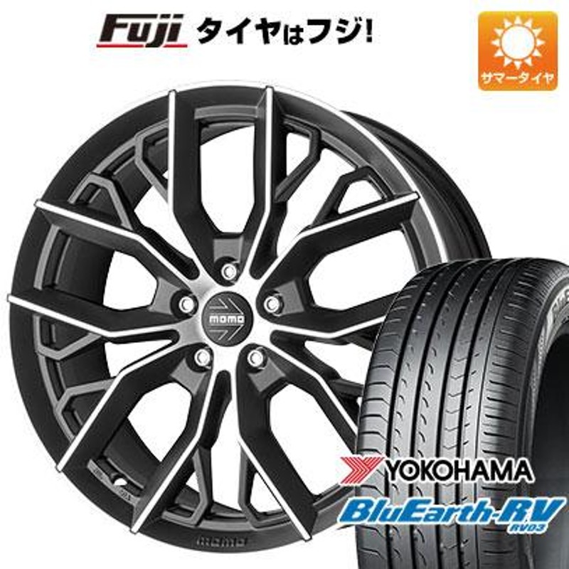 パンク保証付】【新品】輸入車用 アウディ フォルクスワーゲン 夏タイヤ ホイール4本セット 215/55R17 ヨコハマ ブルーアース RV-03  モモ マッシモ 17インチ | LINEショッピング