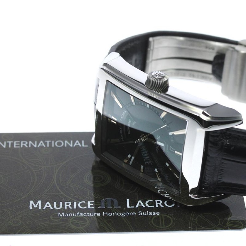 モーリスラクロア MAURICE LACROIX PT6237-SS001-33E ポントス レクタンギュラー デイデイト 自動巻き メンズ 良品  保証書付き_740761 | LINEブランドカタログ