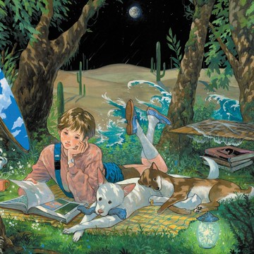 永遠不變的天堂|諾瑪 |韓國插畫藝術海報A4 |水彩