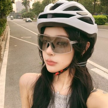 騎行眼鏡運動防風護目變色偏光墨鏡男潮防紫外線大框一體太陽鏡女