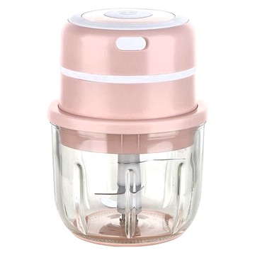妃妃嚴選 電動蒜泥機 玻璃款  粉色  1個