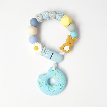 EDEN 兔子 藍色甜甜圈 固齒器