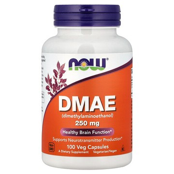 NOW Foods, DMAE，250 毫克，100 粒素食膠囊