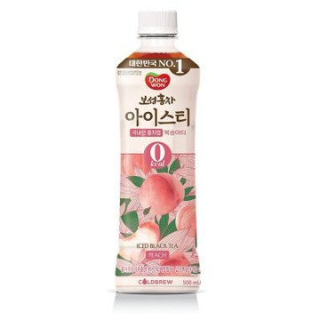 韓國東遠 寶城冰茶 零卡水蜜桃風味500ML