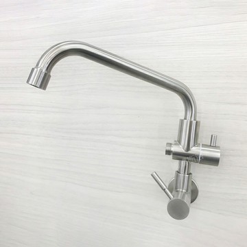 304不鏽鋼【單冷壁式兩用水龍頭】ㄇ管.單冷水