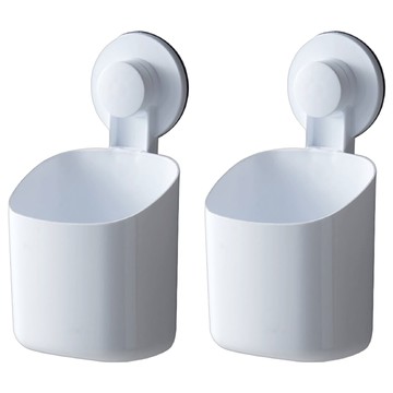 騰宇 TYC LIVING 二代強力吸盤收納籃 小 吸力强大 穩固  2個  白色