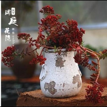 陶瓷花盆多肉花瓶花器歐式地中海破釉推薦| 松果購物｜放大你對家的想像