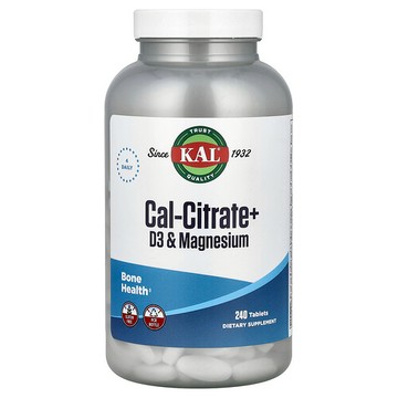 KAL, 檸檬酸鈣+，D3 和鎂，240 片