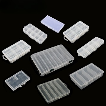 【TTFF】可拆分格PP塑膠盒 5格10格雙層收納盒魚鉤魚餌漁具配件首飾包裝盒漁具現貨批發