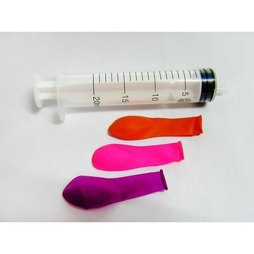 懷舊玩具 針筒水槍(注水器)+氣球3入