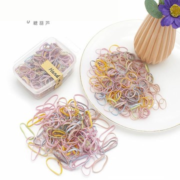 ~兒童加厚一次性橡皮筋不傷發彈性好寶寶扎頭發女童頭繩韓國發圈.