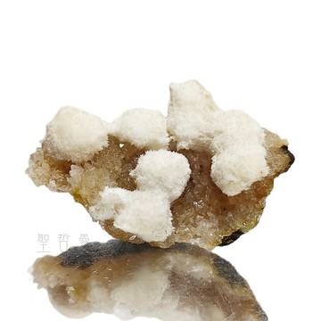 ❄️ 新發現｜纖水矽鈣石 × 輝沸石 共生原礦 OS0612-1號❄️ Okenite with Stillbite