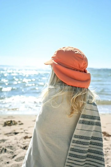 Stuckies - 護頸防曬帽/遮陽帽(UPF 50+) - 珊瑚橘