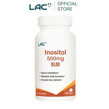 【LAC利維喜】肌醇500食品錠100錠(好孕降臨/素食)