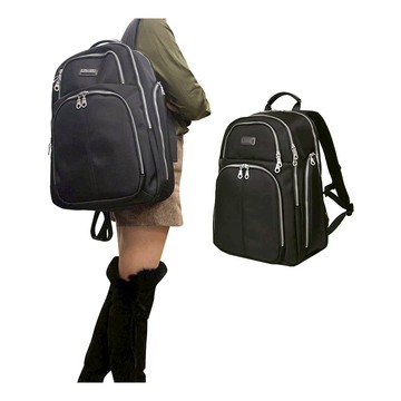 ~雪黛屋~YESON 後背包耐磨胸腰釦大容量可A4資夾電腦二層主袋+外袋共七層MIT高單數防水尼龍布Y7113